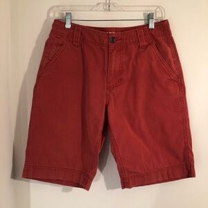 Missimo Flat Front Shorts Womens 30W Rusty Red